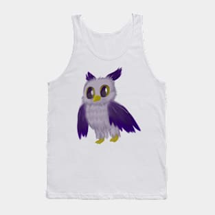 Cute Owl Drawing Tank Top